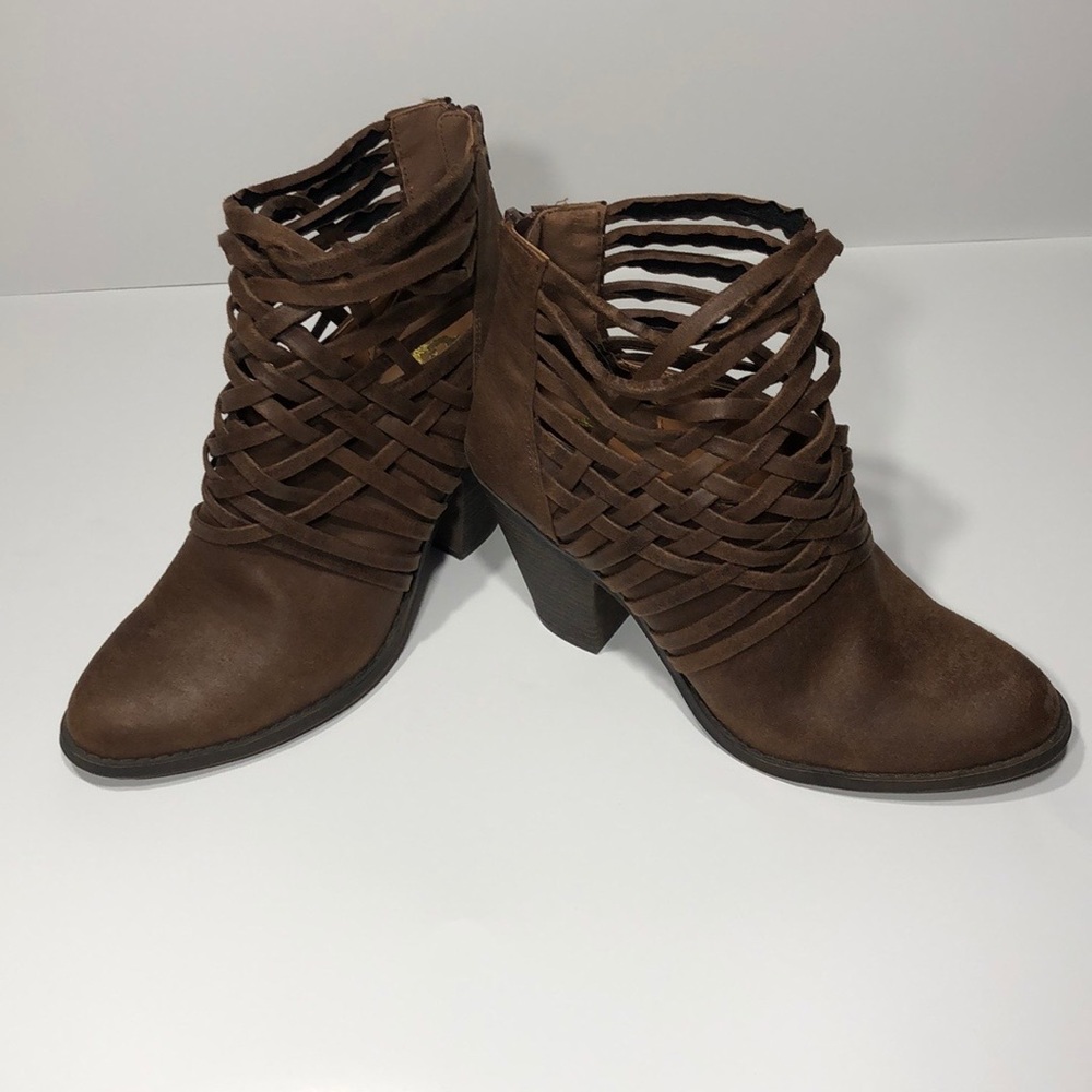 Fergalicious Brown Ankle Boots SZ 9